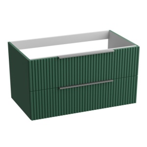 Mobilier suspendat pentru lavoar Spectrum, Omaha, 80 cm, riflat, verde mat_13