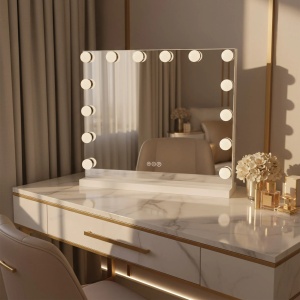 Oglindă Led Rea Hollywood White_5