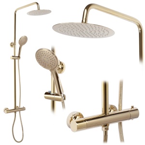 Set De Duș Cu Termostat Rea Vincent Gold_11