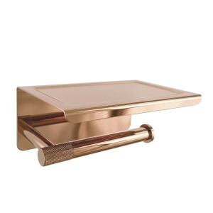 Suport Pentru Hârtie Igienică Cu Poliță 6613 Modern Copper_18