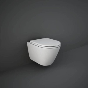 Vas WC suspendat rimless RAK Feeling, cu fixare ascunsă, 52x36 cm, alb mat_15