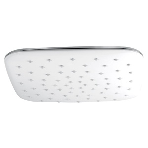 Cap de dus, Ferro, patrat, 25 x 25 cm, alb - crom_16