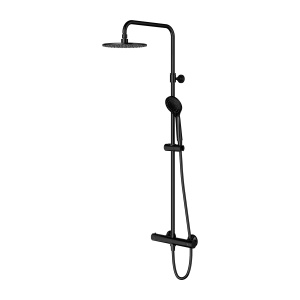 Coloana de dus cu termostat, Omnires Y, negru semi-mat_17