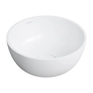 Lavoar pe blat, Omnires SHELL M+, 35 cm, alb mat_9