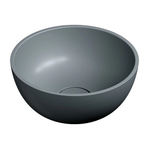 Lavoar pe blat, Omnires SHELL M+, 35 cm, gri cenușă mat_19