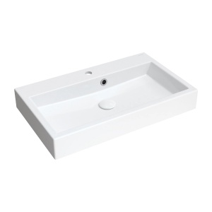 Lavoar suspendat, Omnires THASOS M+, 70 x 42 cm, alb lucios_3