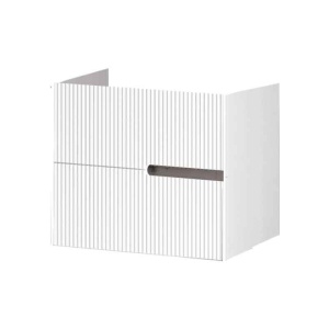 Mobilier pentru lavoar pe blat Fluminia, Malta, finisaj riflat, 60 cm, alb_7