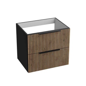 Mobilier suspendat pentru lavoar Spectrum, Omaha, finisaj riflat, 60 cm, wood black_10