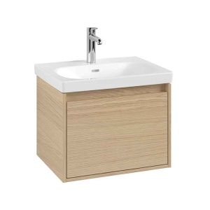 Mobilier suspendat pentru lavoar Villeroy & Boch Skyla 60 cm, 1 sertar Soft Close, nordic oak_22