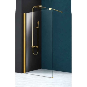 Paravan de duș walk-in Fluminia Foxy EasyClean, sticlă 8 mm 70 x 200 cm, auriu periat_3