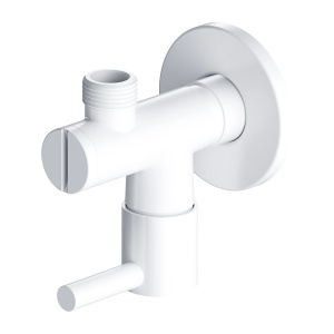 Robinet colțar, Omnires, alb mat_8