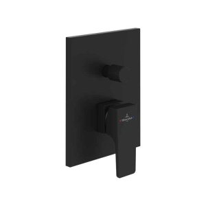 Baterie cadă-duș Villeroy&Boch, Architectura Square, montaj încastrat, negru mat_5
