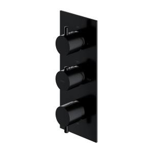Baterie termostatata incastrata dus Omnires Y negru mat_7