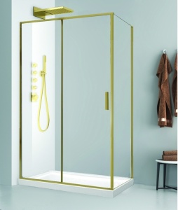 Cabină de duș Fluminia, Petra Gold, 120 x 90 cm, brushed gold_15