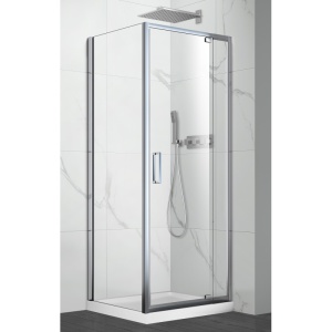 Cabină de duș pătrată Mediterraneo, Anda 80 x 80 h200, cu ușă pivotantă, crom_18