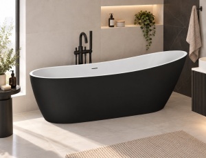 Cada freestanding Nerea, 170 cm, negru_21