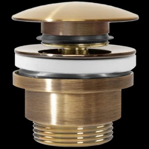 Dop Universal Pentru Lavoar Click-clack Rea Auriu Antique_1