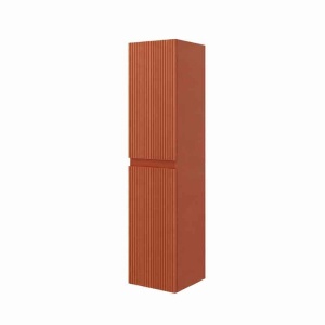 Dulap baie suspendat, Fluminia Pisa, front riflat, mattone_1
