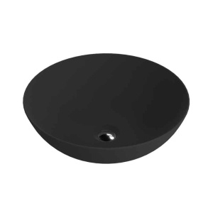 Lavoar pe blat Spectrum, Moana Black, oval, negru mat_7
