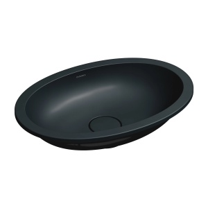 Lavoar sub blat, Omnires SHELL M+, 48 x 31 cm, negru mat lava_11