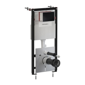 Set rezervor wc incastrat, Omnires STRONGFRAME, clapeta negru mat_14