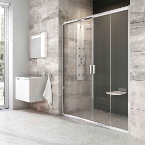 Ușă culisantă de duș Ravak Blix Slim BLDP 130, H195 cm, sticlă transparentă AntiCalc, aluminiu lucios_17