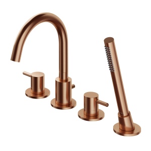 Baterie cada Omnires Y, montaj pe cada, cupru periat_9