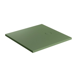 Cadita de dus Omnires AQUAROCK, 90x90 cm, compozit, verde mat_14
