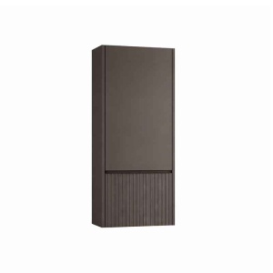 Dulap înalt suspendat Kolpasan, Orphia 100, front riflat, 1 ușă, 1 sertar, graphite black_3