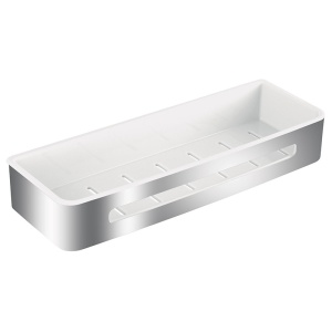 Etajera mare de dus, Ferro, Emotion, alb - crom_3