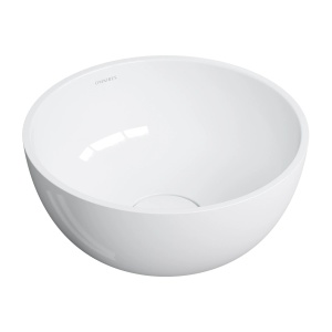 Lavoar pe blat, Omnires SHELL M+, 35 cm, alb lucios_24