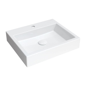 Lavoar suspendat, Omnires THASOS M+, 50 x 42 cm, alb lucios_7