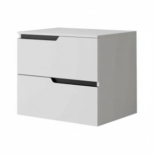 Mobilier cu blat pentru lavoar Fluminia, Bari, 60 cm, alb mat_12
