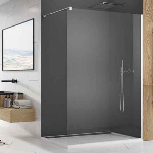 Paravan de duș Walk-In Ronal, Easy, sticlă securizată 8 mm, 60x200 cm, profil crom_2