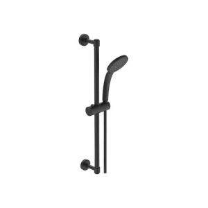 Set de duș Ideal Standard, Idealrain Soft, cu pară, bară de duș și furtun, negru mat_4
