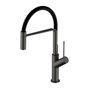 Baterie de bucatarie Omnires Vita, grafit periat/negru mat_15