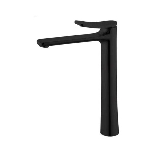 Baterie înaltă pentru lavoar FIMA Carlo Frattini Flo, cu ventil click-clack, negru mat_5