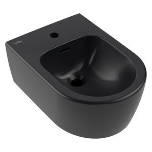 Bideu suspendat Villeroy & Boch, Skyla, negru mat, ceramic plus_18