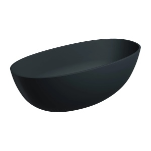 Cada freestanding, Omnires SHELL M+, 160 x 75 cm, negru mat lava_2