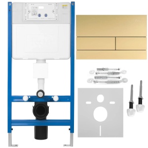 Cadru Wc Încastrat Rea Cu Buton T Brush Gold_5