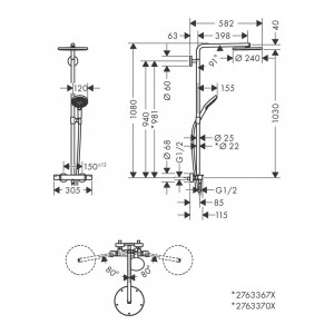 hansgrohe_raindance_select_coloana_dus_1jet_baterie_termostat_crom_schita_tehnica_e-baie.ro