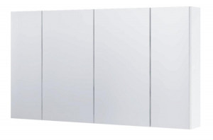 Dulap cu oglinda Aquaform, Dallas, dreptunghiulara, 105 cm, alb