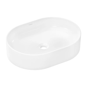 Lavoar pe blat, Hansgrohe Xuniva U, 55x40 cm, alb lucios_13