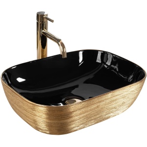 Lavoar Pe Blat Rea Belinda Black Brush Gold_4