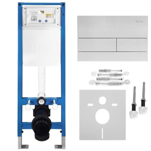 Set Cadru Îngropat Slim 024n Pentru Wc Cu Buton T Brush Steel_1