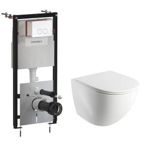 Set complet vas WC suspendat OMNIRES, Ottawa, OTTAWAMWBP, cu rezervor si clapeta_20