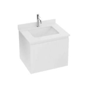 Set mobilier suspendat cu lavoar sub blat, Spectrum, Asturias 60 cm, riflat, alb_24