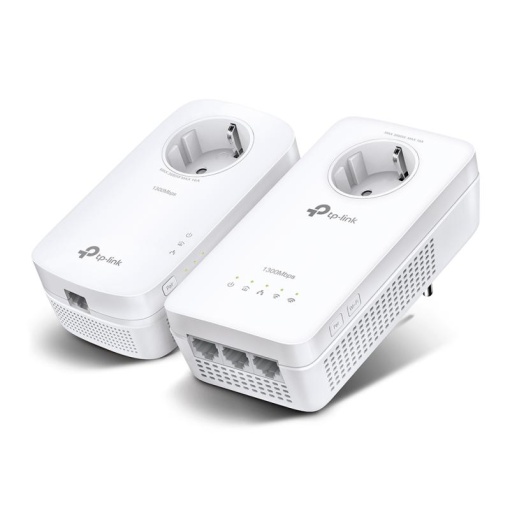 AV1300 Gigabit Passthrough Powerline AC1200 Wi-Fi Kit KIT: 1× TL-WPA8631P + 1× TL-PA8010P TL-WPA8631P: SPEED: 300 Mbps at 2.4 GHz + 867 Mbps at 5 GHz, 1300 Mbps Powerline SPEC: Qualcomm CPU, 3× Gigabit Ports, AC-Passthrough, Wall Plugged, HomePlug AV2