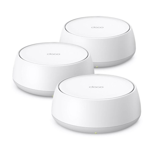 BE3600 Whole Home Mesh Wi-Fi 7 System SPEED: 688 Mbps at 2.4 GHz + 2882 Mbps at 5 GHz SPEC: Internal Antennas, 2 × 1 Gigabit Ports (WAN/LAN auto-sensing), 160MHz for 5 GHz, 4-Stream FEATURE: Deco App, Router/AP Mode, IPv6, IPTV, HomeShield (Parental