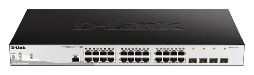 D-Link Switch DGS-1210-28P/ME, 24 porturi Gigabit PoE Base-T, 4 porturi SFP1000Mbps, Capacity 56Gbps, 19" Rackmount, WebSmart, 2*fan